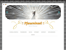 Tablet Screenshot of pfaueninsel.info